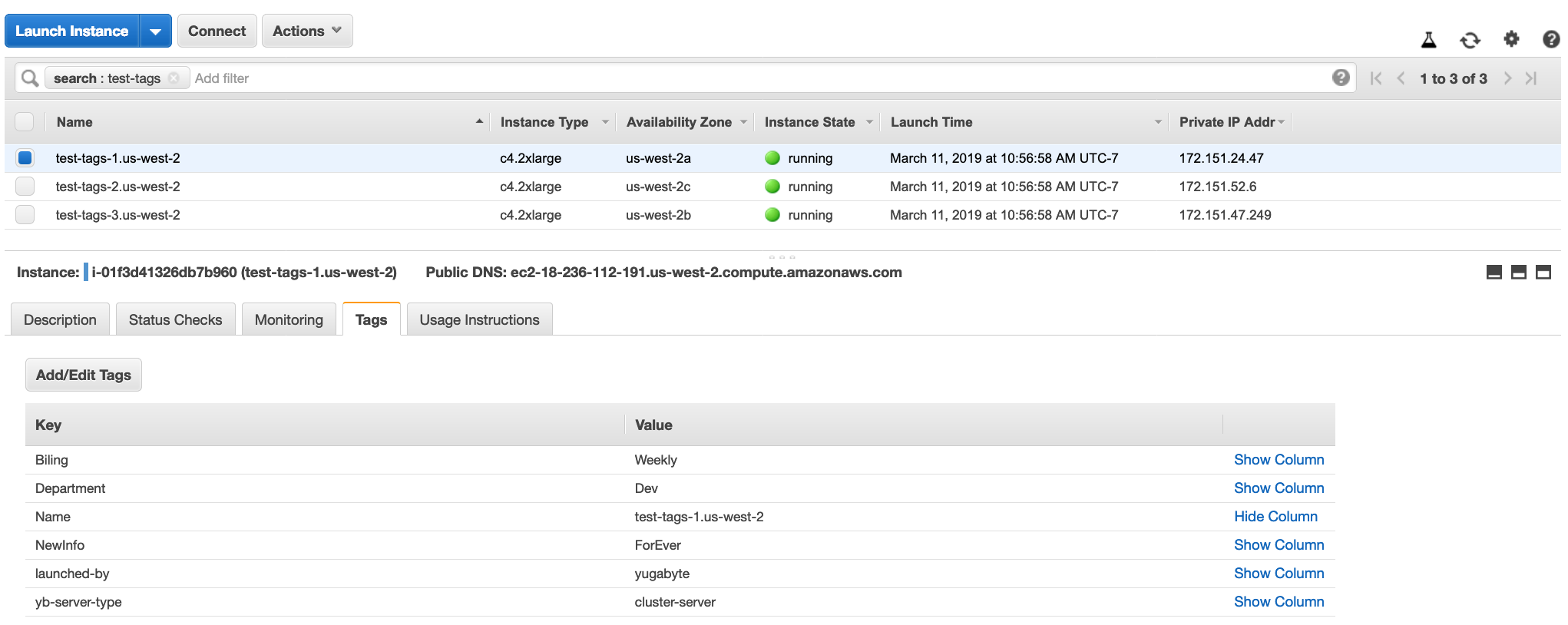 Edited instances with tags Edited instances with tags