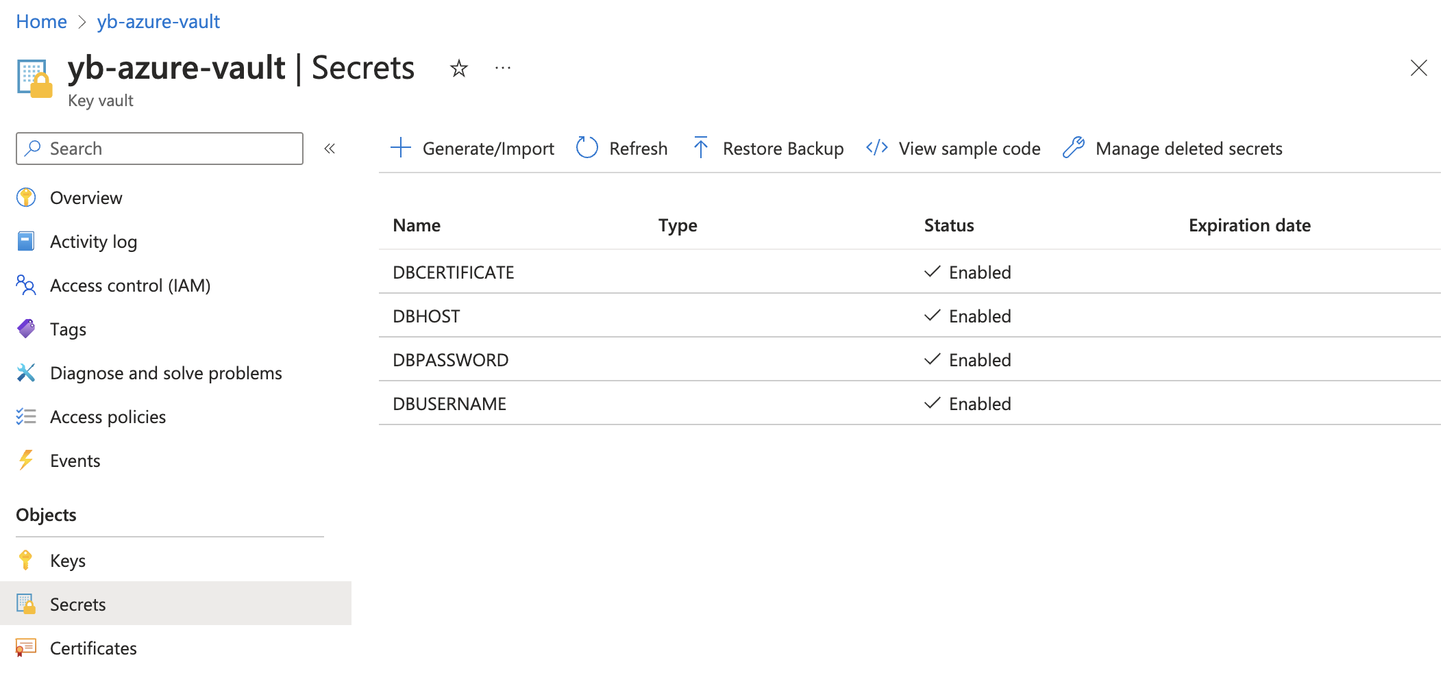 Editing secrets in Azure Key Vault Editing secrets in Azure Key Vault